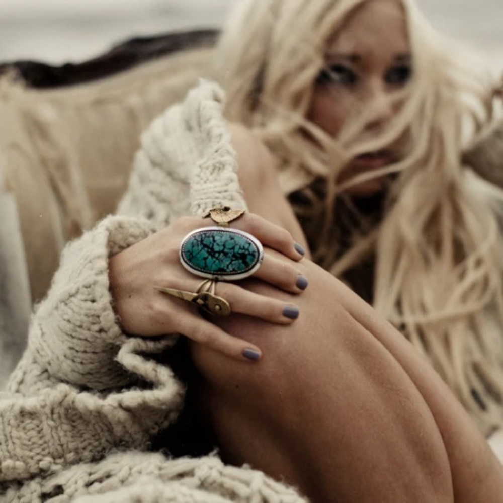 Spell Designs Turquoise Mountain Ring size 5